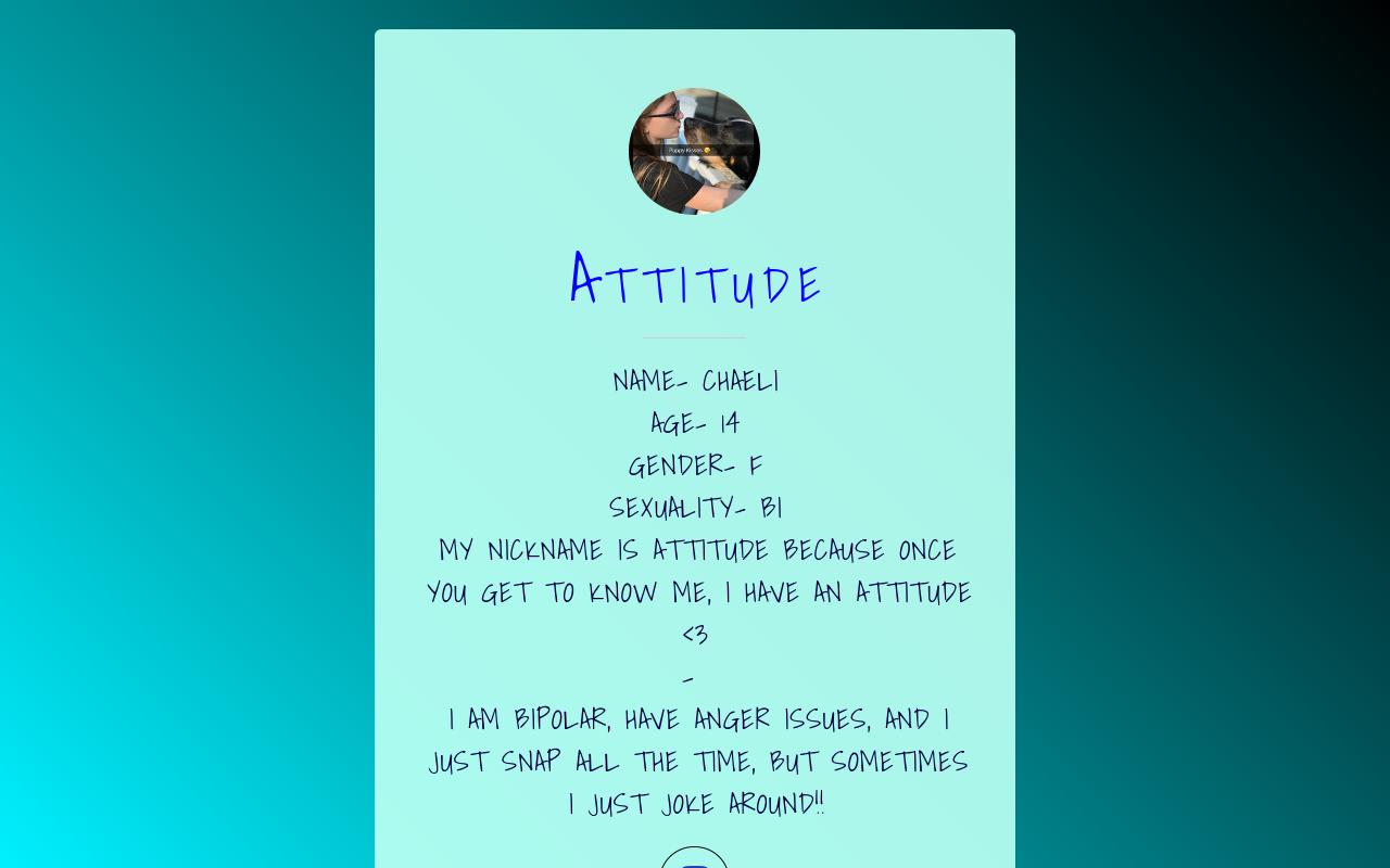 Carrd profile picture for @attitude